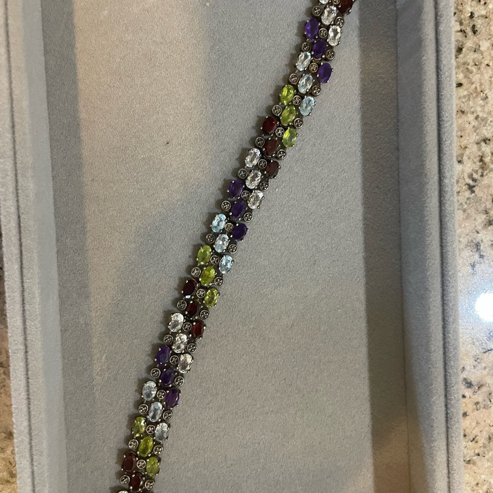 925 & Multi Color Gems - image 8